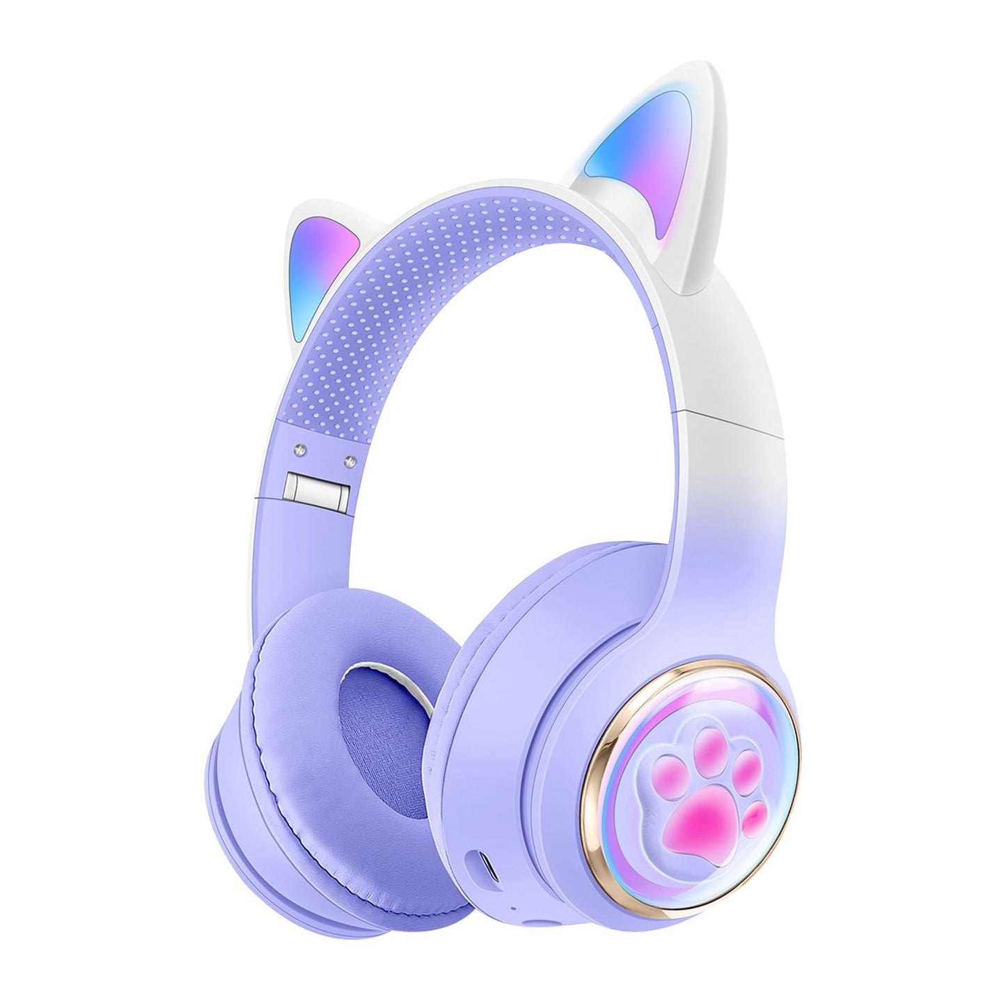 AKZ-62 Luminous Cat Ear Claw Bluetooth Headphones Gaming Stereo Wireless Earphones eprolo