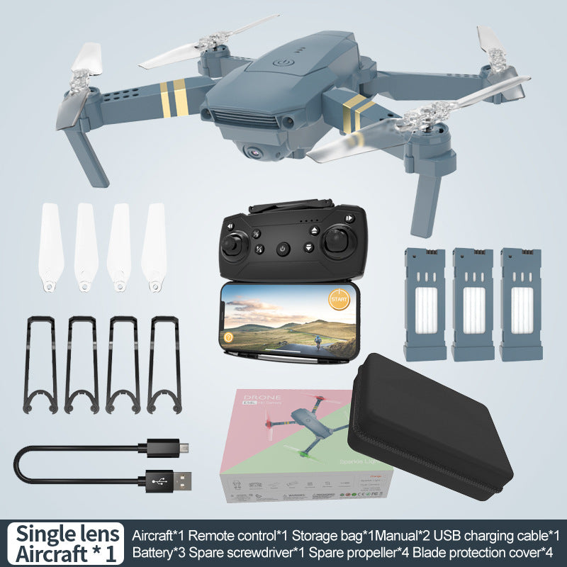 E58 Folding 4K Drone with Altitude Hold, Wi‑Fi FPV Quadcopter, LED Light eprolo