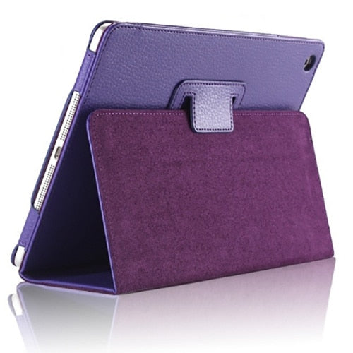 Tablet Case for Apple iPad 2/3/4, Auto Flip PU Leather Smart Stand, Litchi Texture eprolo
