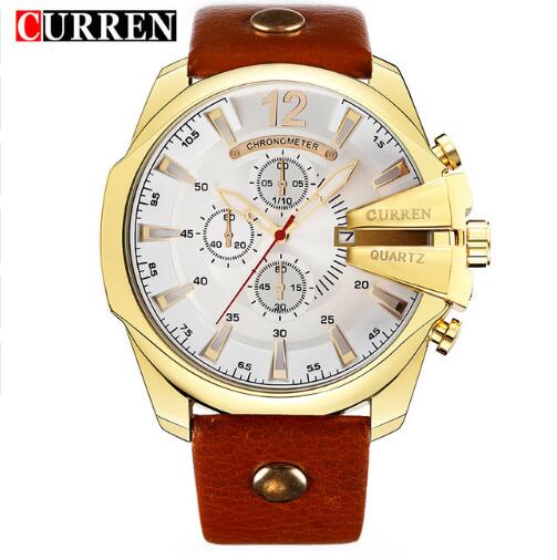 CURREN 8176 Men's Quartz Watch - Luxury Chronometer Leather Strap eprolo