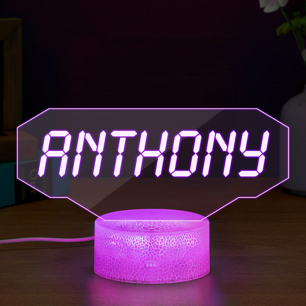 Custom Gaming LED Sign Night Light – Gamer Tag Acrylic Plaque eprolo