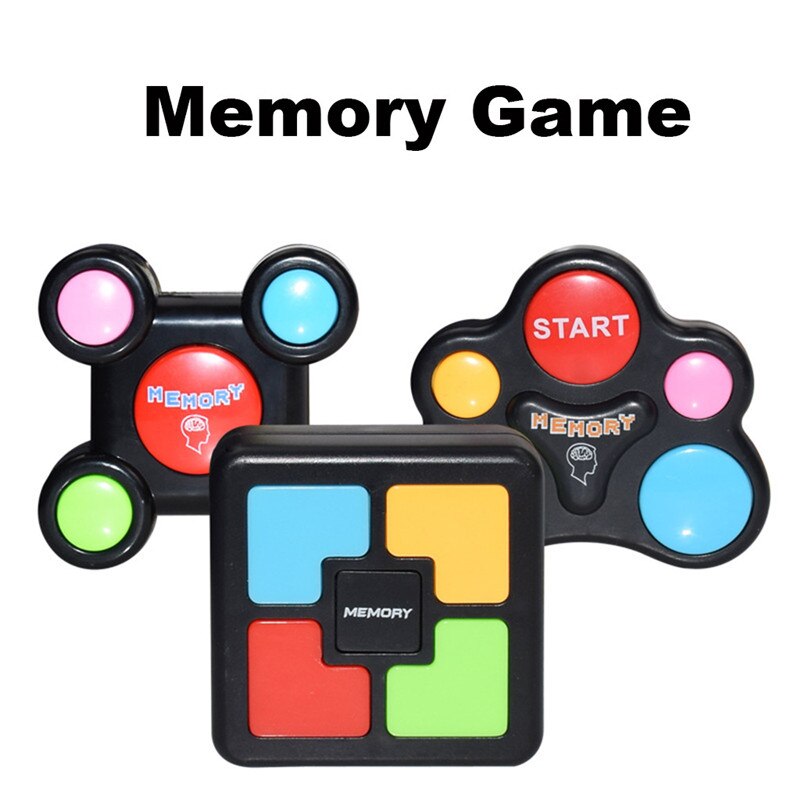 Educational Memory Game Machine with Lights & Sounds - Interactive Memory Training Toy for Kids (A/B/C Options) eprolo
