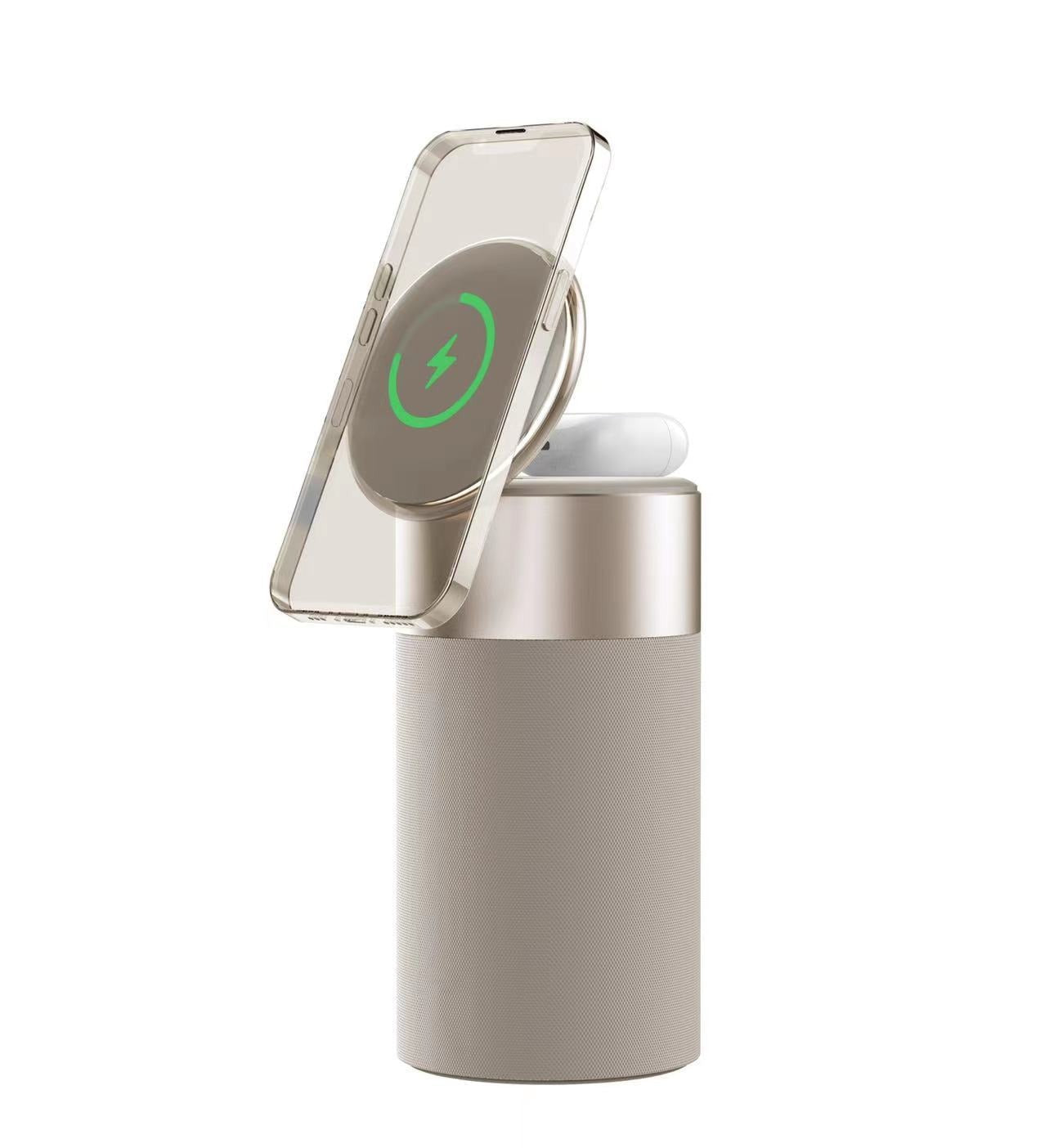 15W Wireless Charging Lamp w/ Bluetooth Speaker & Adjustable Night Light eprolo