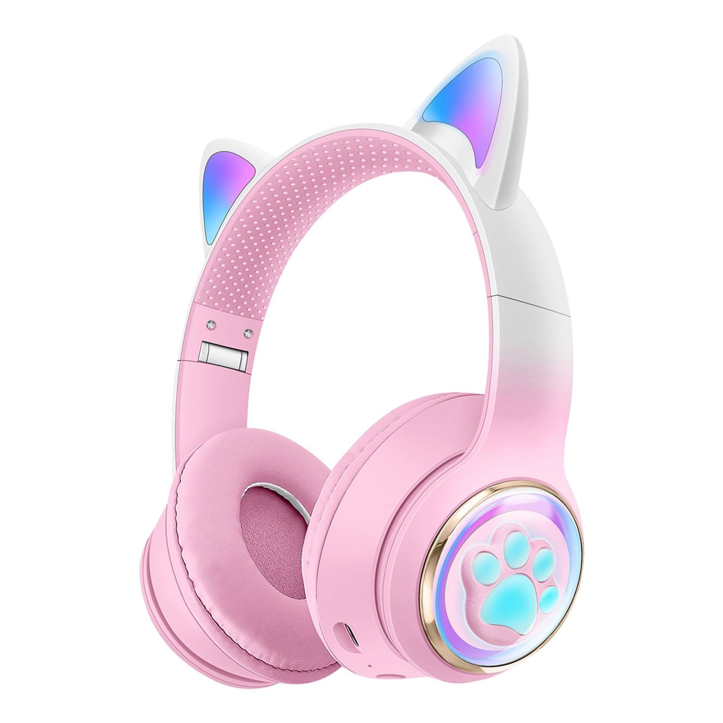 AKZ-62 Luminous Cat Ear Claw Bluetooth Headphones Gaming Stereo Wireless Earphones eprolo
