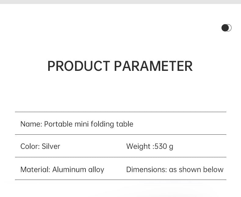 Ultralight Foldable Aluminum Camping Table – Portable & Waterproof eprolo