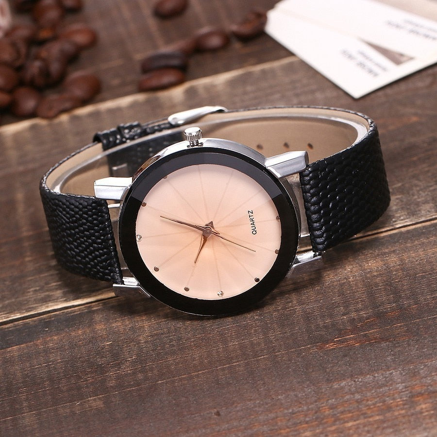 V158 Women's Luxury Quartz Leather Strap Watch – Elegant Casual Design eprolo