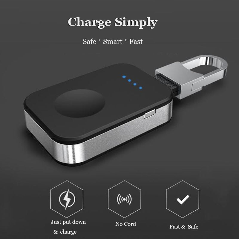 Auswaur N19 950mAh Qi Wireless Charger & Power Bank for Apple Watch, Portable Outdoor eprolo