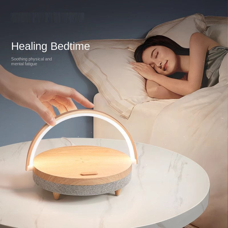 Minimalist 3‑in‑1 Bedside Lamp w/ 10W Wireless Charging & Bluetooth Speaker eprolo
