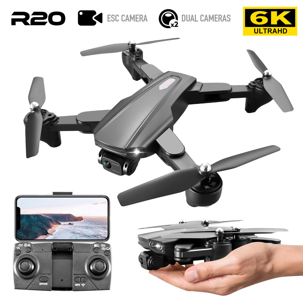 R20 Drone GPS 6K HD Dual-Camera Quadcopter w/ Optical Flow Positioning eprolo