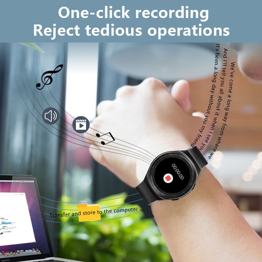 MT-3 8GB Music Smartwatch Bluetooth Call Full Touch Waterproof 1.28" eprolo