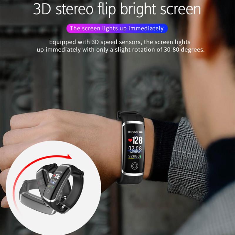 LERBYEE M4 Smart Bracelet, Heart Rate & Blood Pressure Monitor, Fitness Tracker, Call Reminder, iOS & Android eprolo