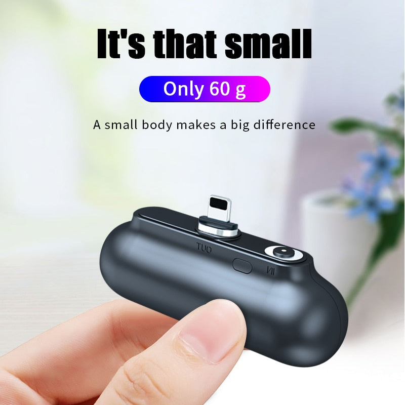 Magnetic Power Bank 2600mAh Portable Charger for iPhone Android Type-C - Mini Wireless External Battery eprolo