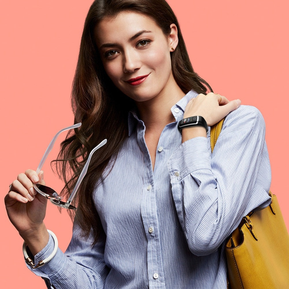 LERBYEE M4 Smart Bracelet, Heart Rate & Blood Pressure Monitor, Fitness Tracker, Call Reminder, iOS & Android eprolo