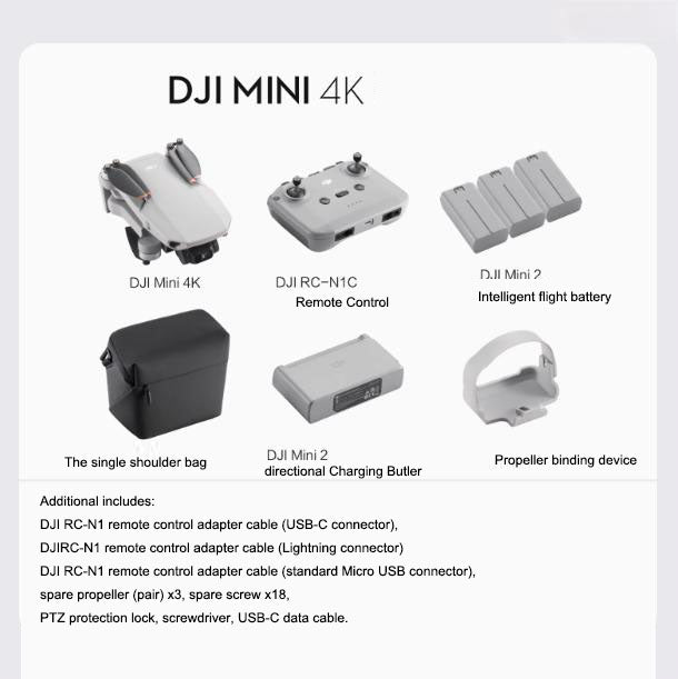DJI Mini 4K Ultra HD Lightweight Drone with 10 km Range & 31 min Flight Time eprolo
