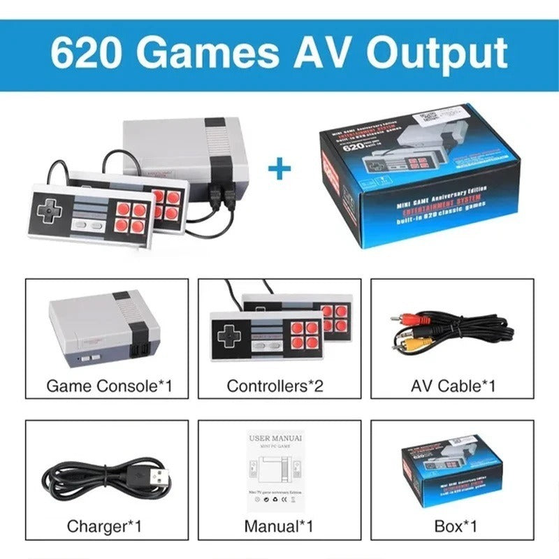 CoolBaby AV Output Retro 8-bit Game Console with 620 Built-in Classic Games for TV - Lumic Deals