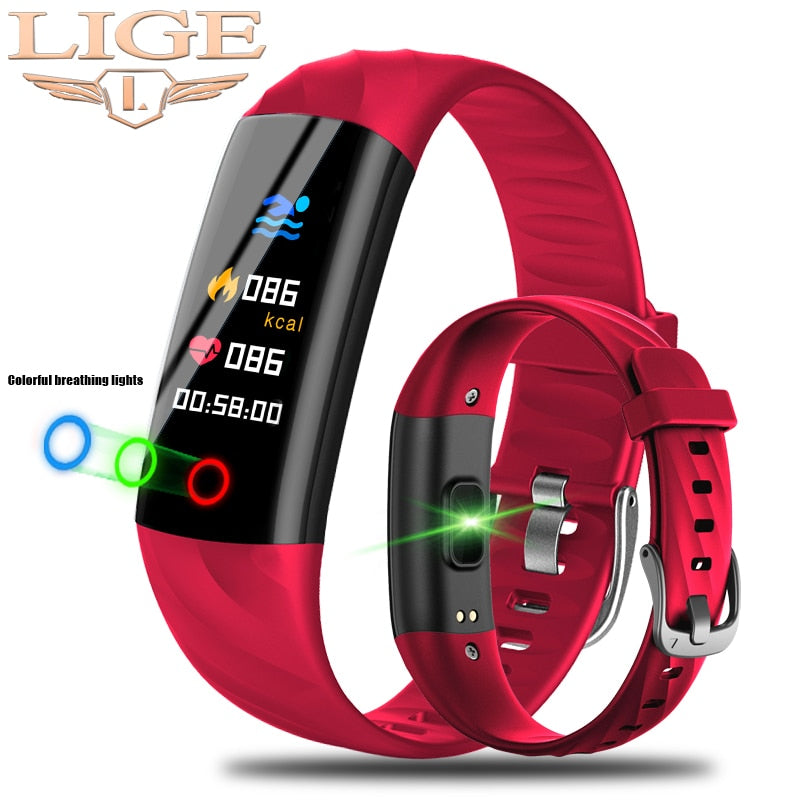 LIGE BANGWEI Smartwatch for Women, IP68 Waterproof Fitness Tracker with Heart Rate Monitor, Sleep Tracking eprolo