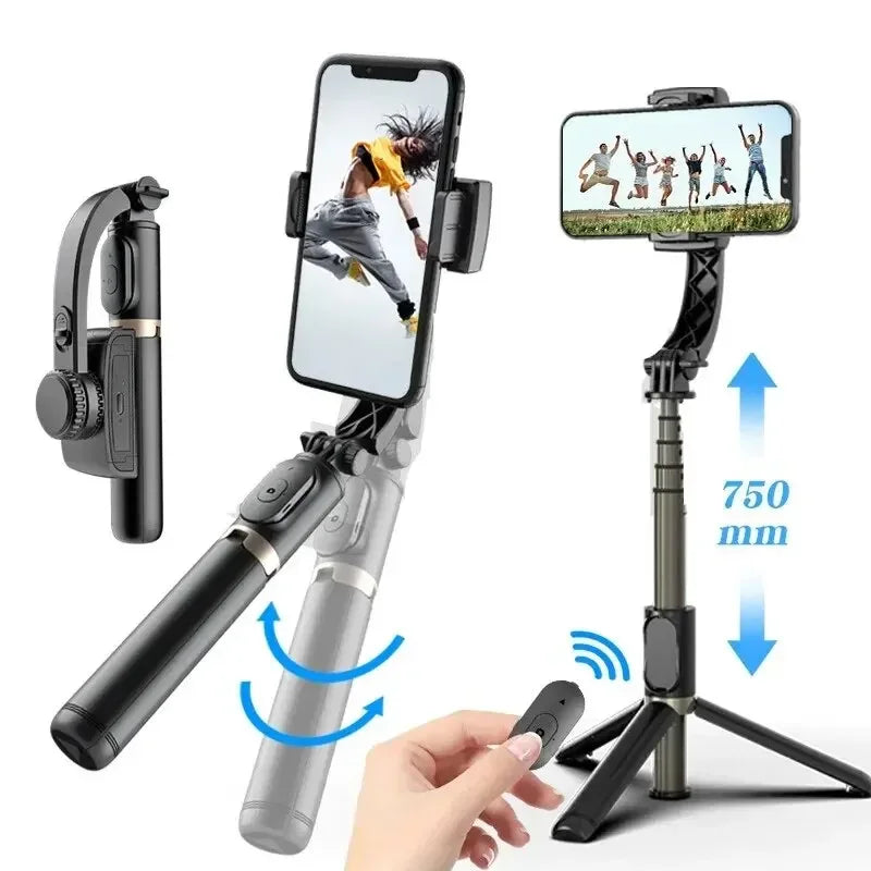 Q08 Handheld Gimbal Stabilizer w/ Bluetooth Selfie Stick Tripod for Smartphone eprolo