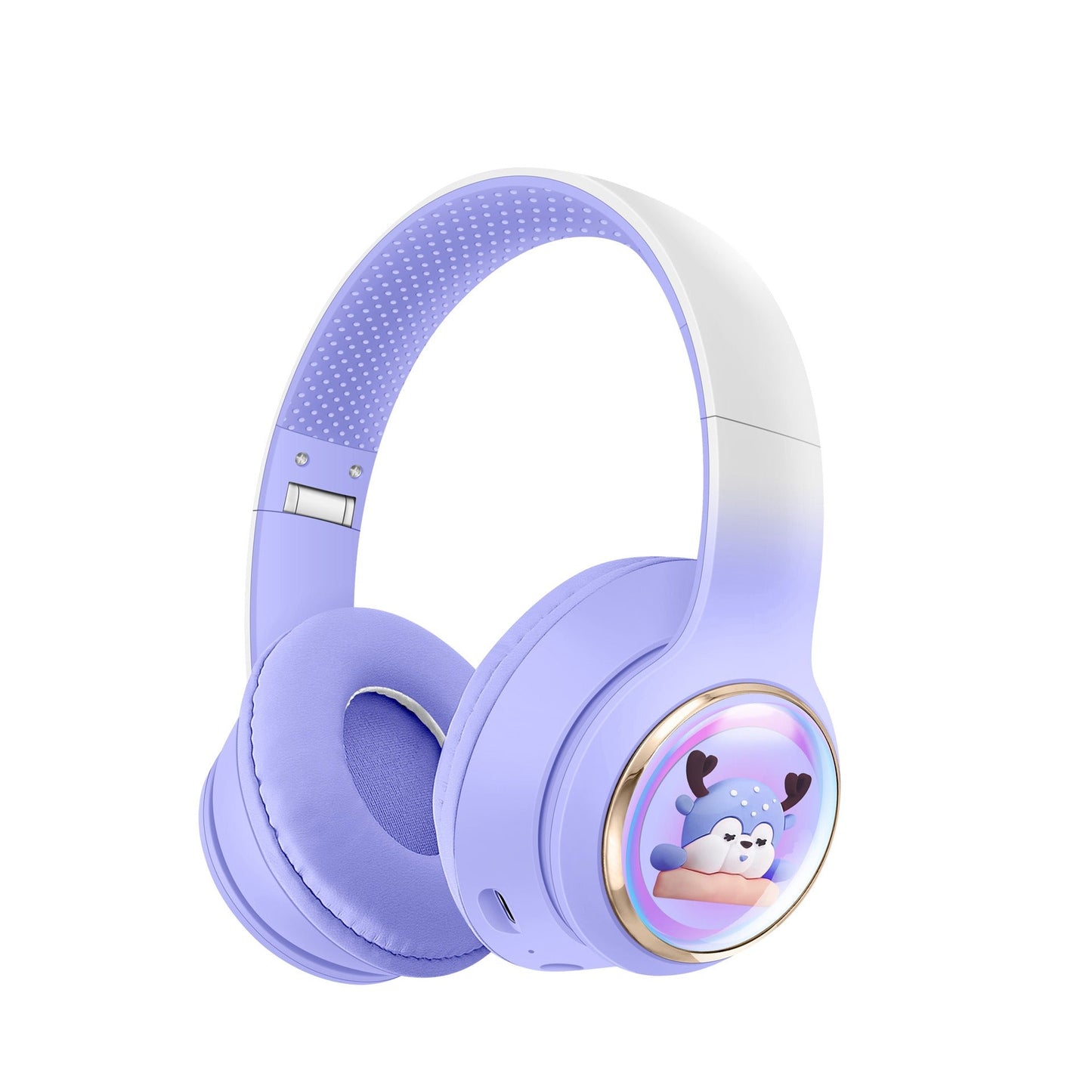 AKZ-56 Cute Deer Bluetooth Headset, RGB, 40h Playtime, Foldable, TF Card, AUX eprolo