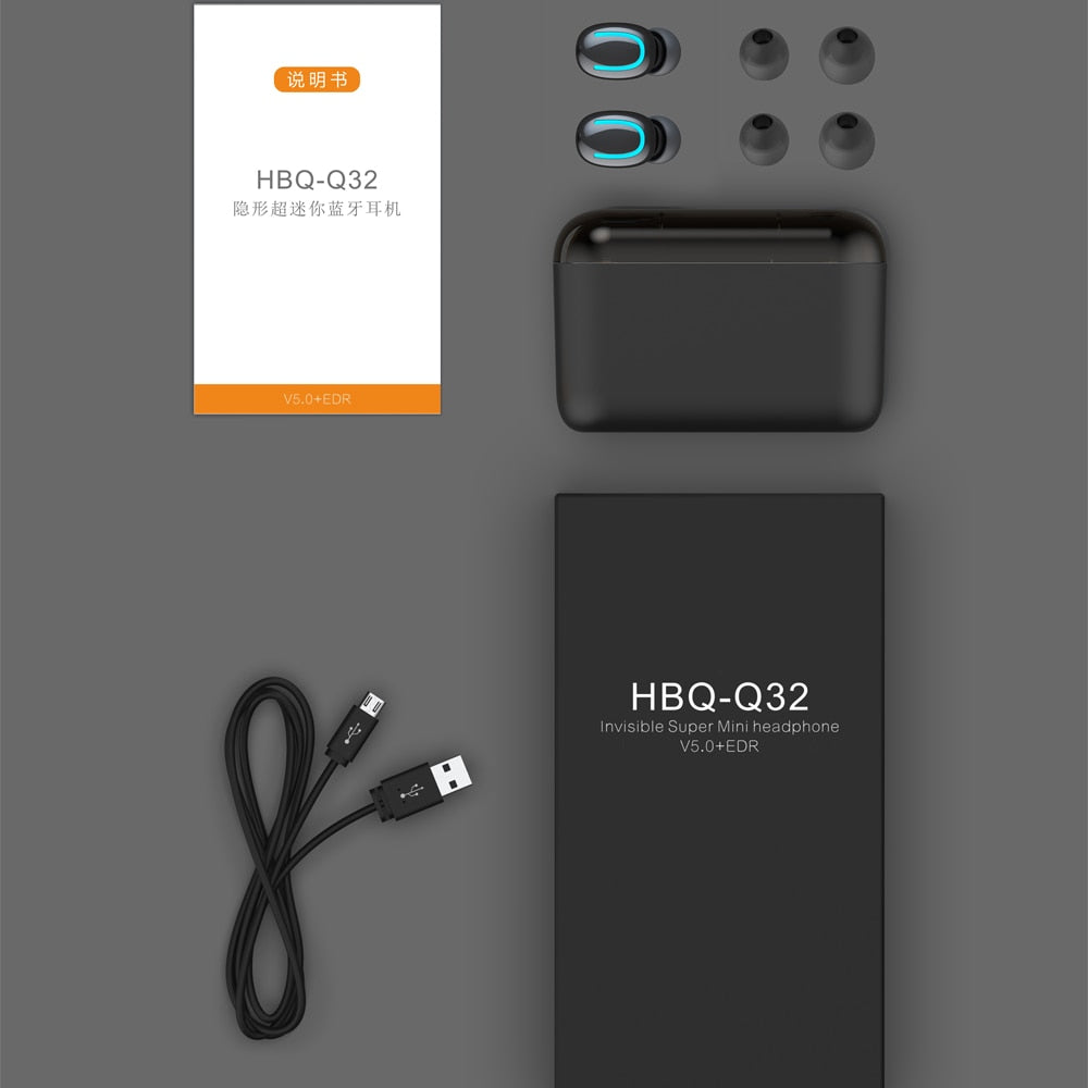 T33 ANC Bluetooth 5.0 Earbuds, TWS Wireless Headphones, Single/Binaural Mode eprolo