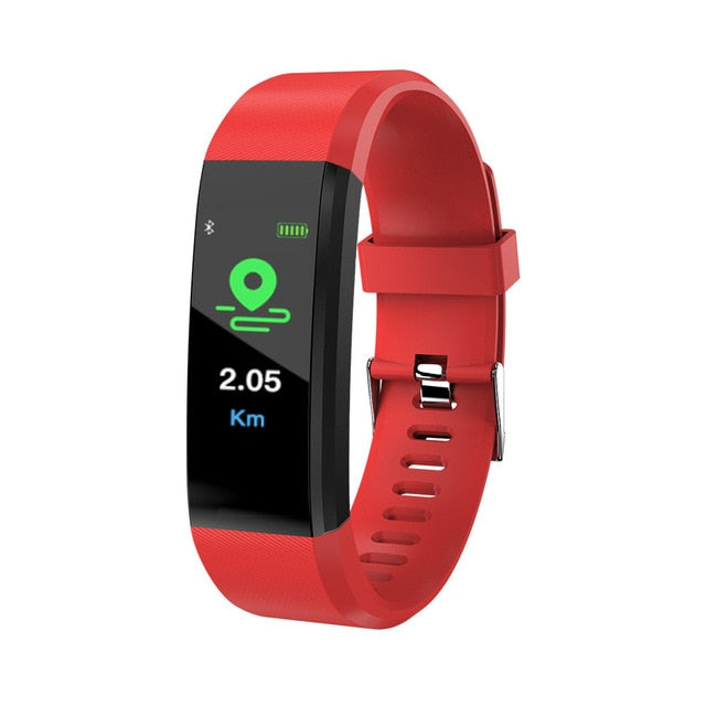 115 Plus Bluetooth Smart Watch – Heart Rate Monitor, Fitness Tracker, Waterproof, OLED Touch Screen, Sleep Monitor eprolo