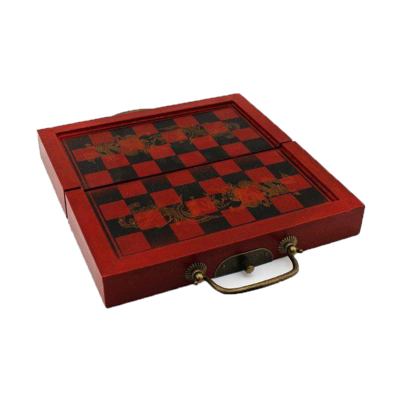 Terra Cotta Warriors Chess Set Portable Antique Folding Board Game eprolo