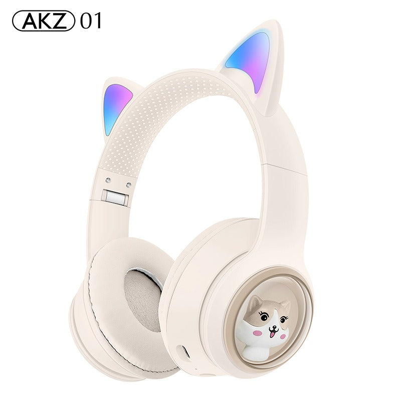 AKZ‑01 Luminous Cute Cartoon Pet Bluetooth Kids Earphones Waterproof eprolo