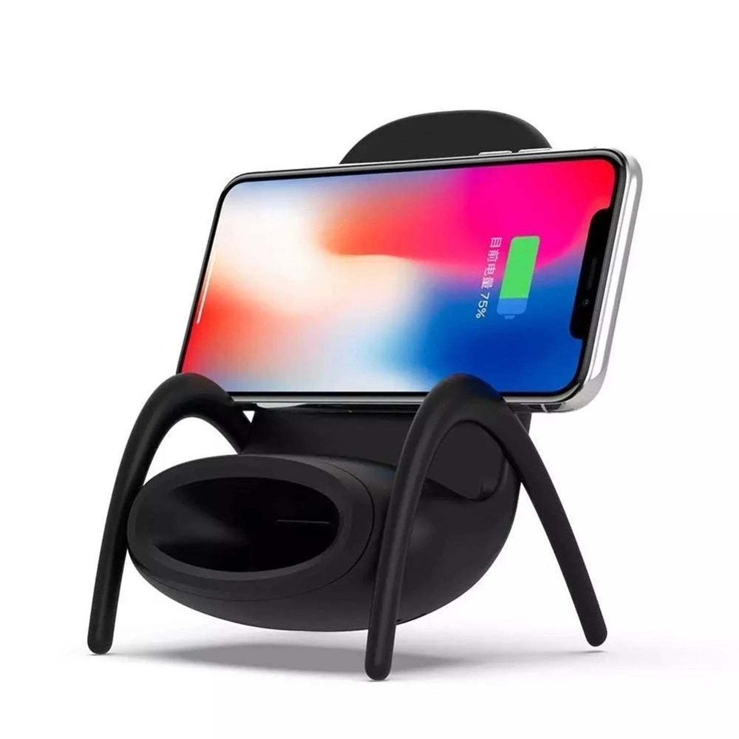 Portable Mini Chair Wireless Charger with Speaker, Universal Stand for All Phones eprolo
