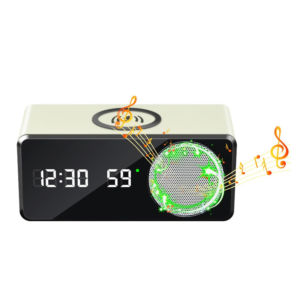 W26 Bluetooth Speaker: Wireless Charger, Alarm Clock, Phone Stand, Temp Display eprolo