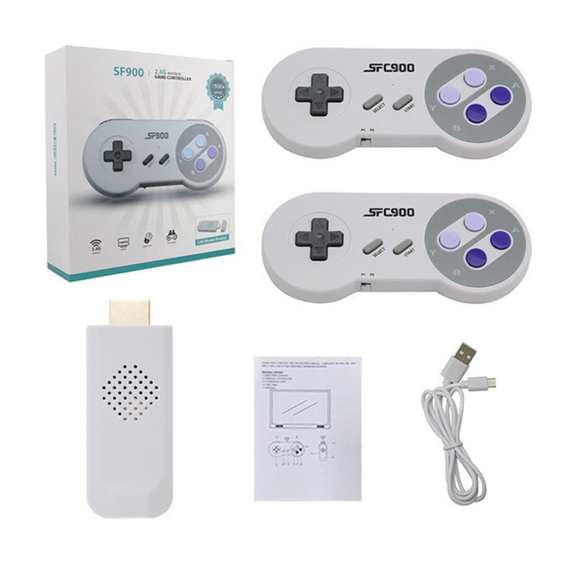 SF900 SEGA MD 2.4G Wireless HDMI HD Game Console with Two Player Controllers eprolo