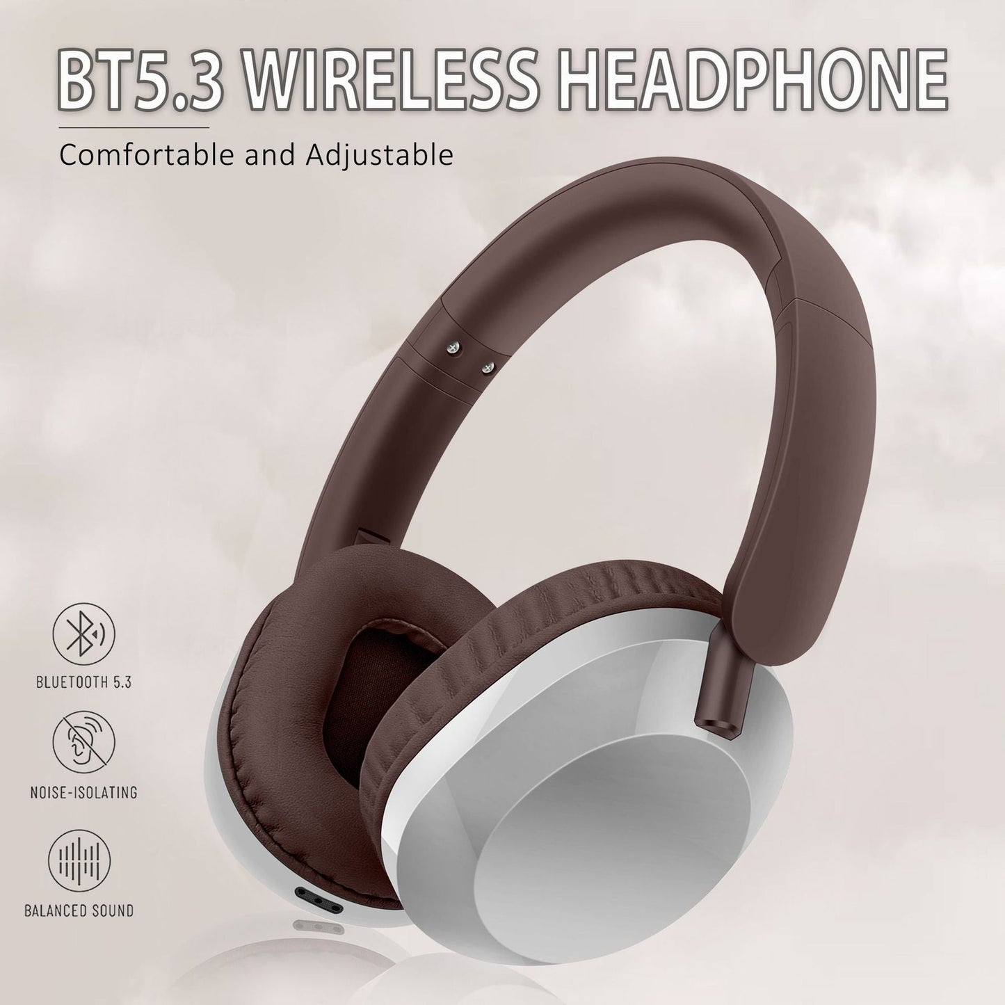 AKZ-30 Bluetooth 5.3 Headphones, Heavy Bass, Card Reader, Dual‑Color eprolo