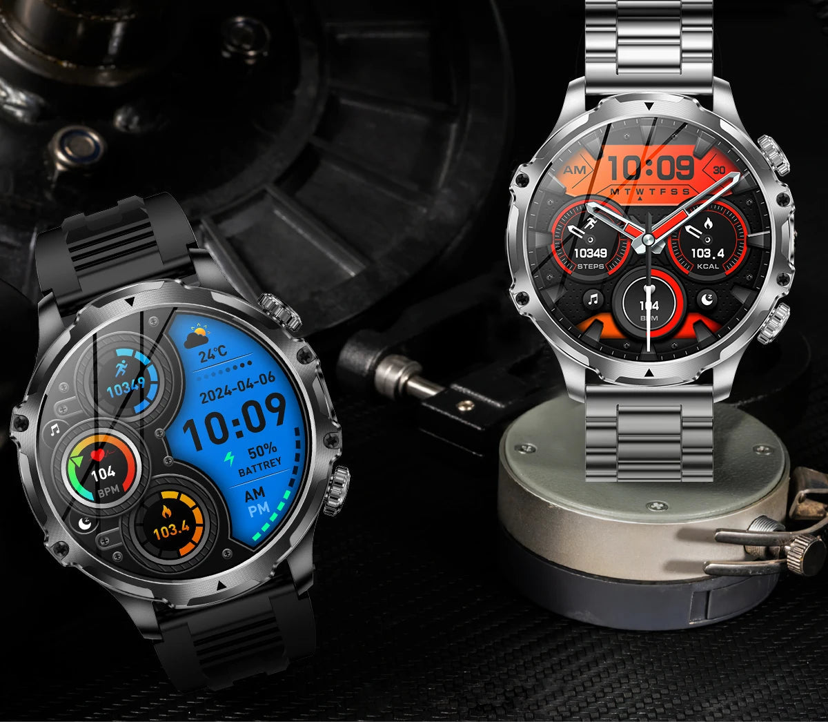 AK75 Smart Watch for Men | Outdoor Sports, BT Calling, 700mAh Battery, Waterproof eprolo