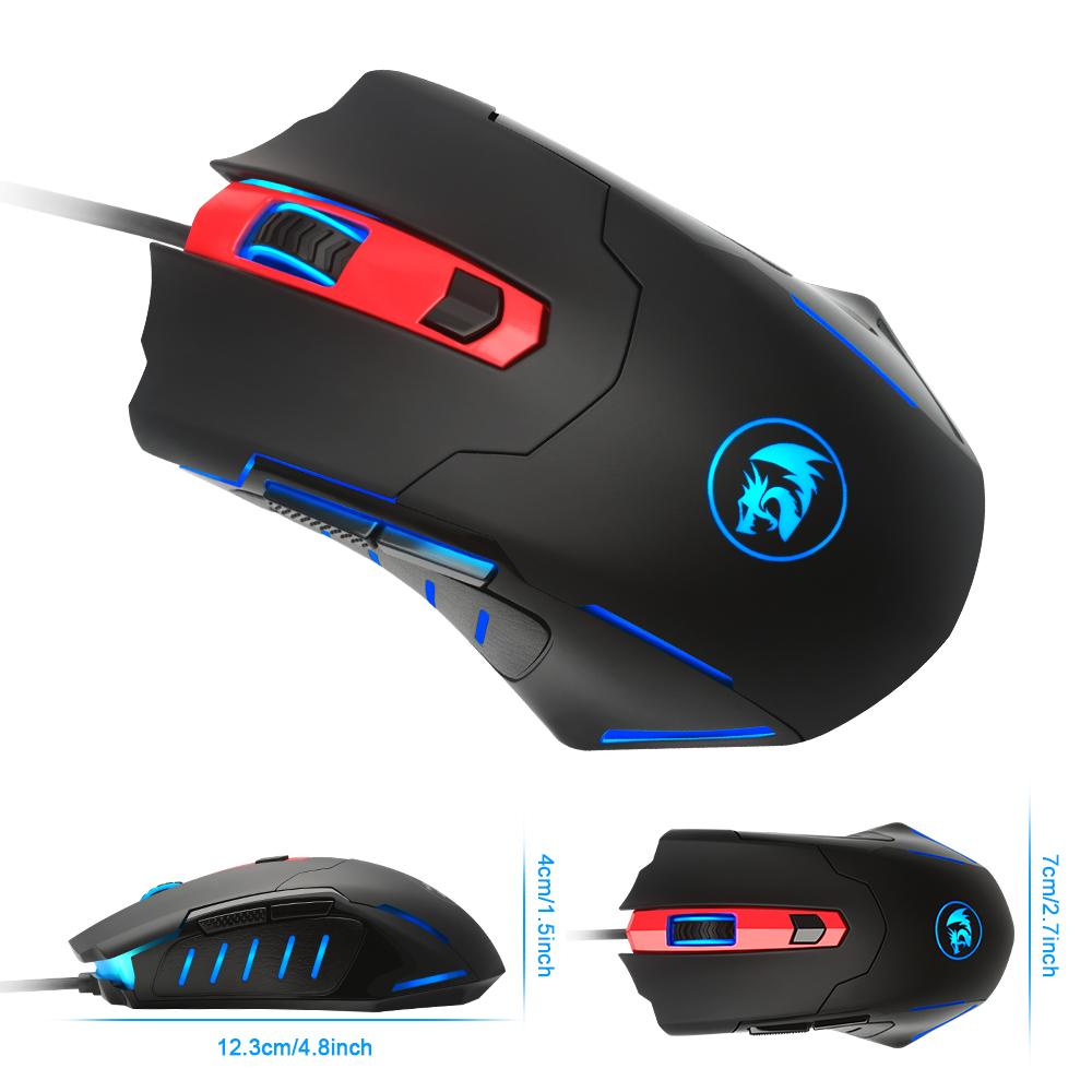 REDRAGON PEGASUS M705 7200DPI Wired Optical Gaming Mouse with 7 Buttons eprolo