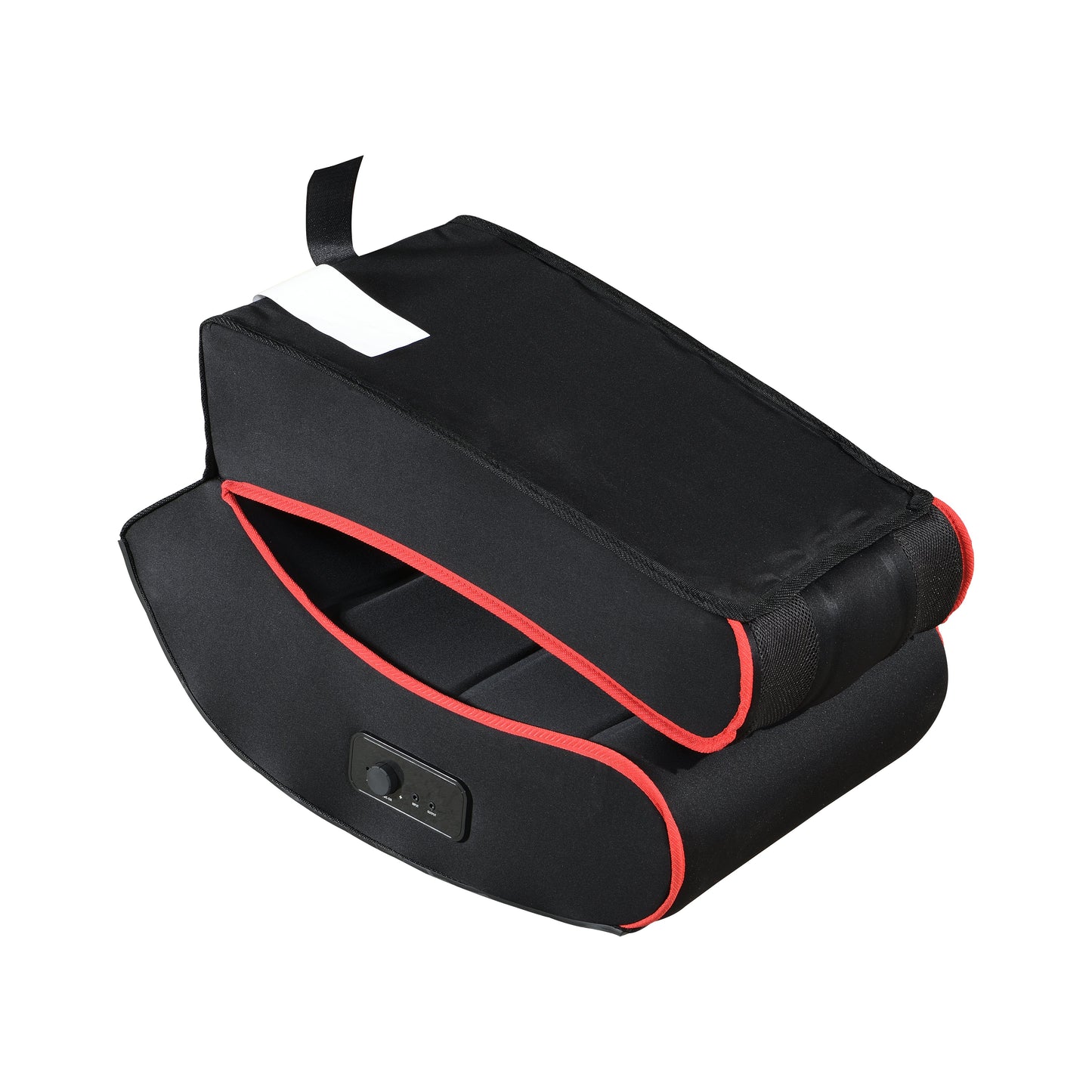 Foldable Gaming Chair w/ Bluetooth Speakers, Black/Red, Compatible w/ Consoles eprolo