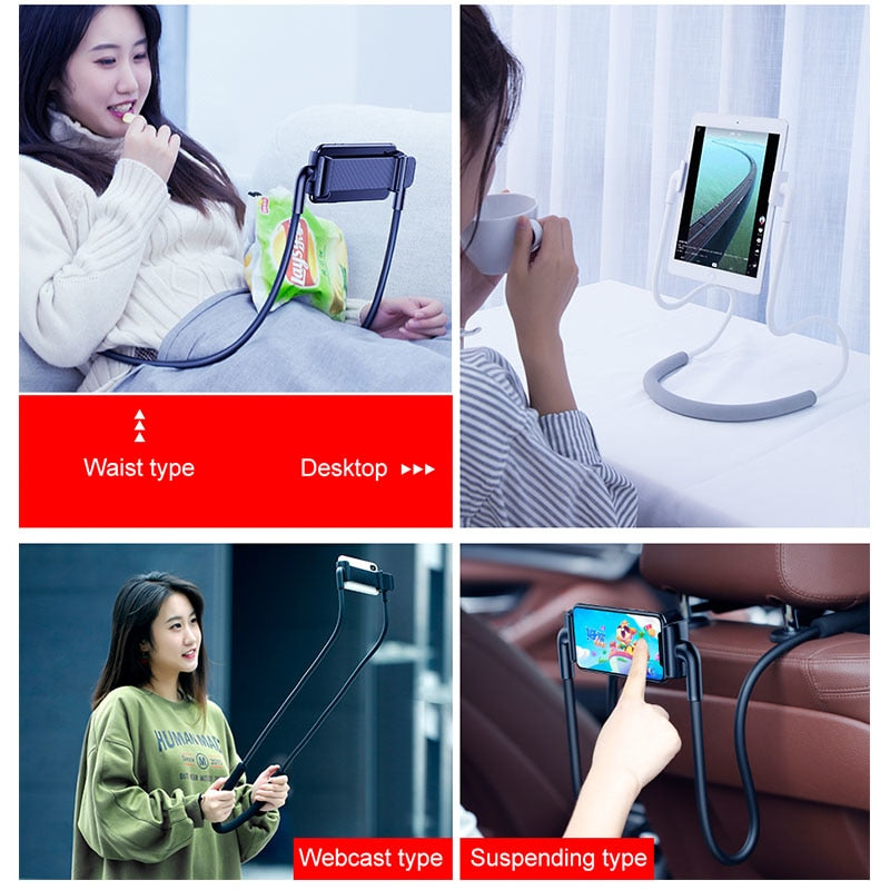 Baseus Flexible Lazy Neck Phone & Tablet Holder – Hands‑Free 360° eprolo