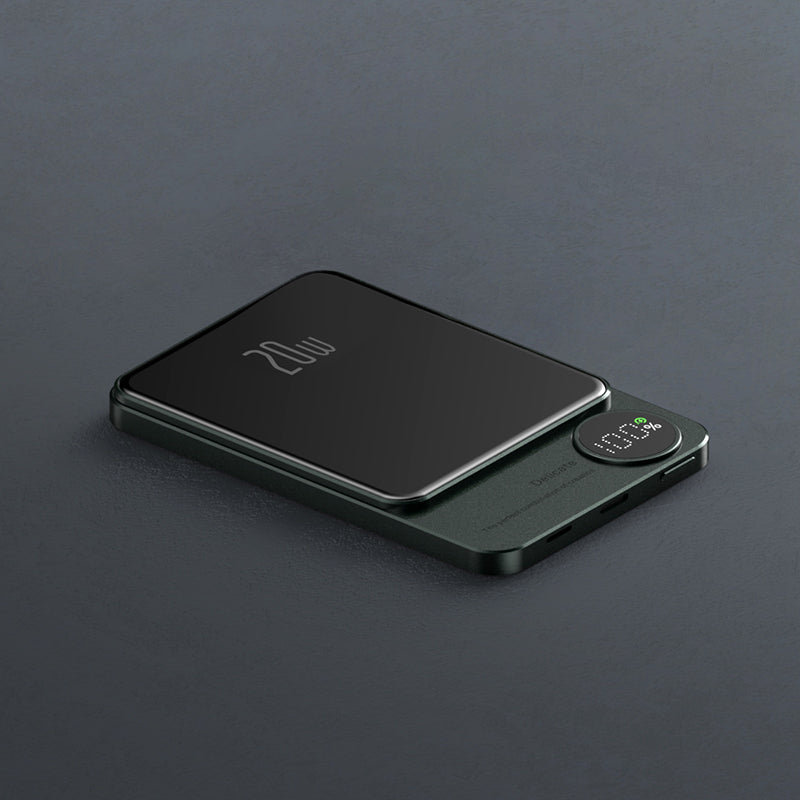 Q9 2-in-1 Magnetic Power Bank 5000mAh Fast Wireless Charging PD20W Ultra-Thin eprolo