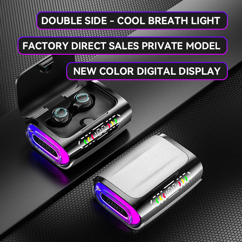 DX-01 Wireless Bluetooth Earbuds with LED Lights & 120H Battery Life eprolo