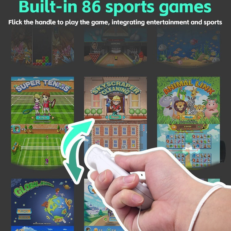 Y2-FIT Sports Game Console with 2 Wireless Controllers, 4K Retro Gaming & 86 Sports Games eprolo