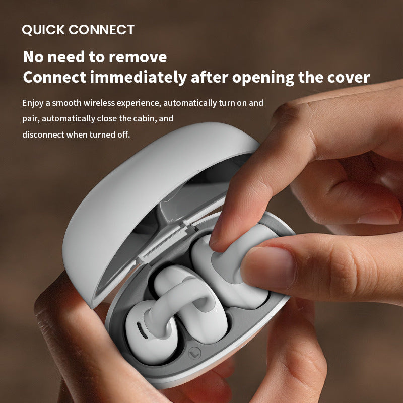 HM-20 OWS Earclip Wireless Bluetooth Earphones, 60H Battery, DT5.0 Directional Sound, Noise Cancelling eprolo