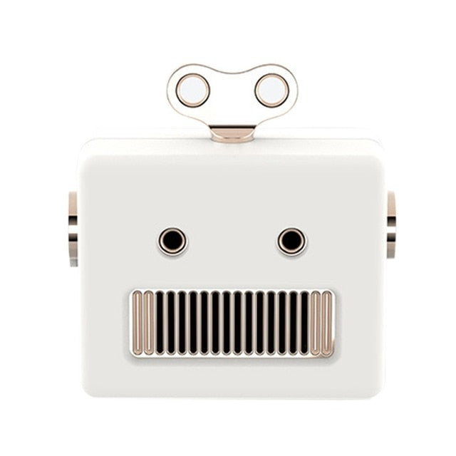 Portable Retro Robot Bluetooth Speaker Mini Wireless HIFI Bass w/ Mic eprolo