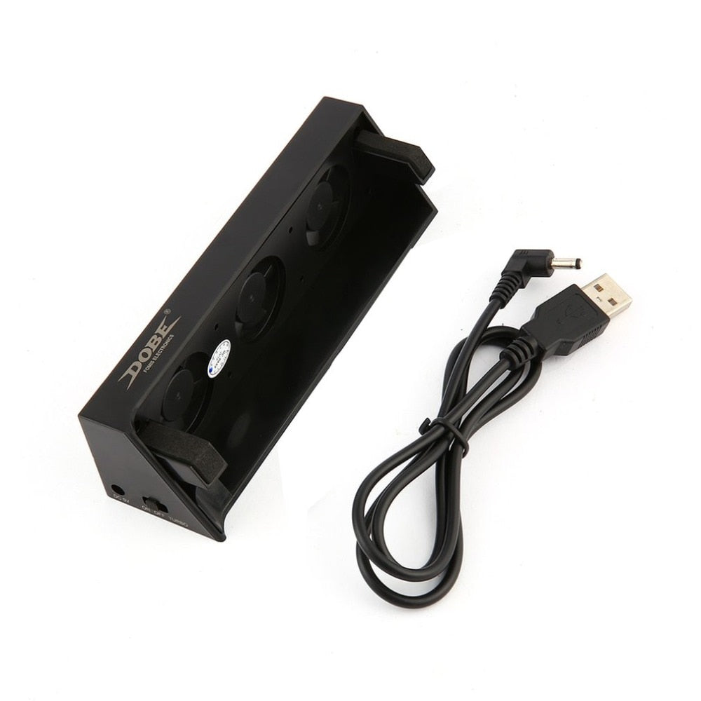 DOBE Intelligent Cooling Fan for PS4 Slim Console, USB Turbo Auto Temp Fan eprolo
