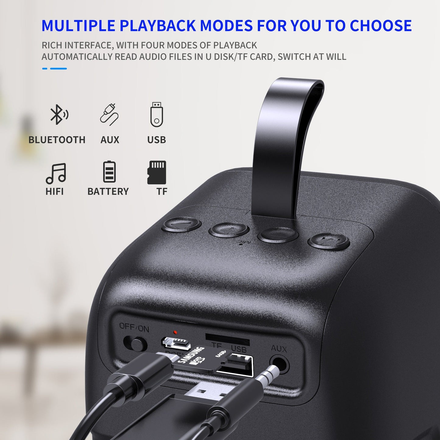 HXSJ R2088 Bluetooth 5.0 Speaker, 10W Portable Wireless Speaker w/ TWS, 2000mAh Battery eprolo