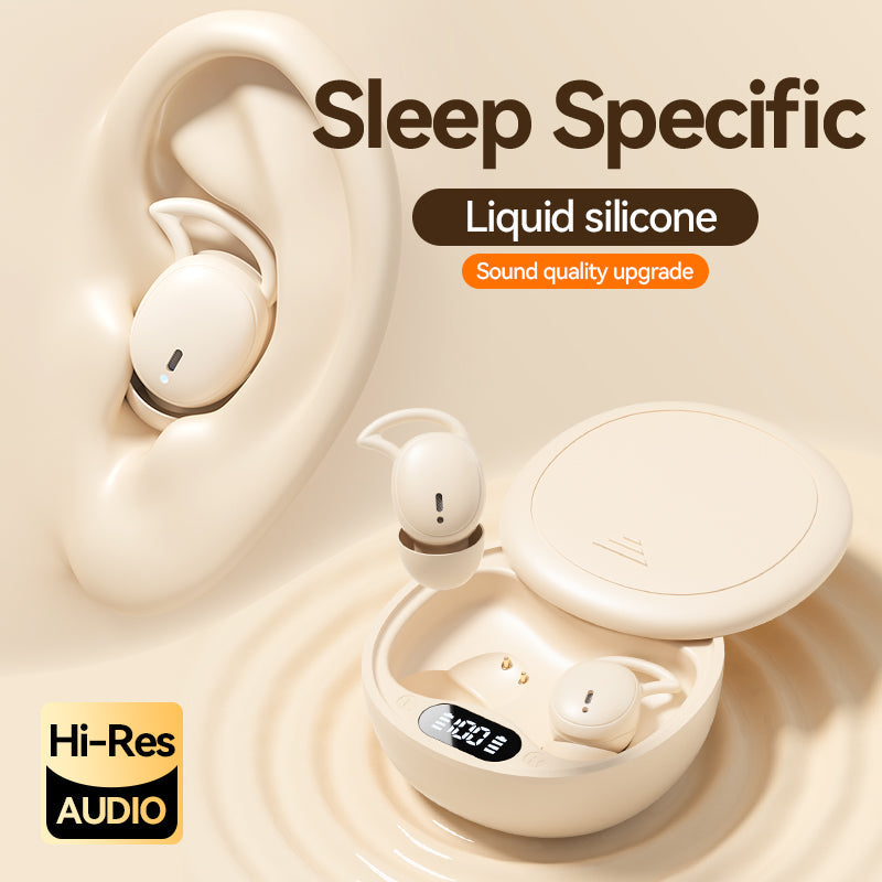 M73 Wireless Bluetooth Sleep Earphones, Mini In-Ear Digital Display, 60H Endurance, Noise Cancelling eprolo