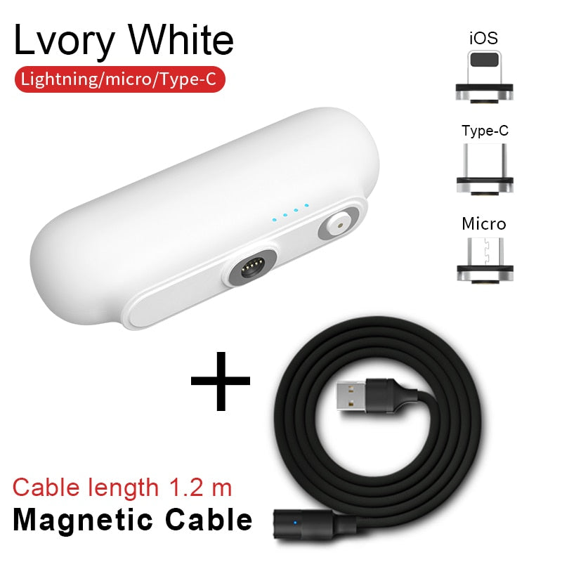 Magnetic Power Bank 2600mAh Portable Charger for iPhone Android Type-C - Mini Wireless External Battery eprolo