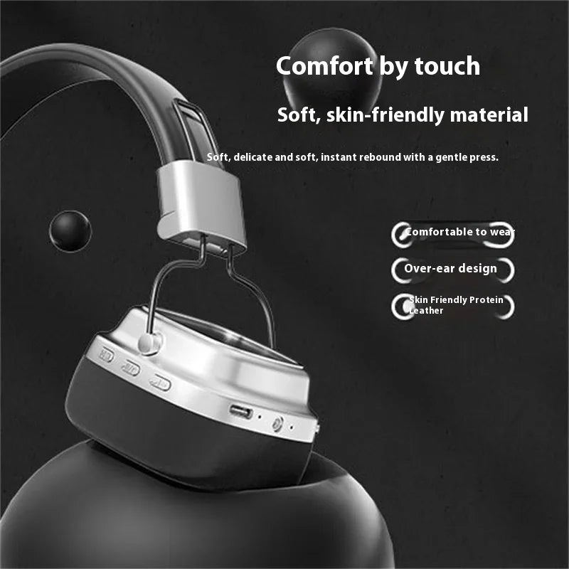 DR-02 Retro On-Ear Wireless Bluetooth 5.3 Headset w/ 40mm Drivers, 8H Playtime, Low-Latency Gaming, Hi-Fi Sound eprolo