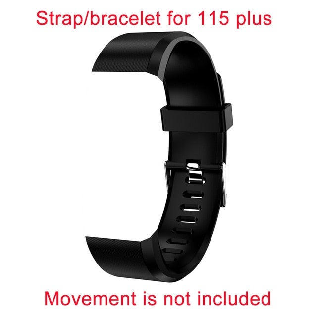 115 Plus Bluetooth Smart Watch – Heart Rate Monitor, Fitness Tracker, Waterproof, OLED Touch Screen, Sleep Monitor eprolo