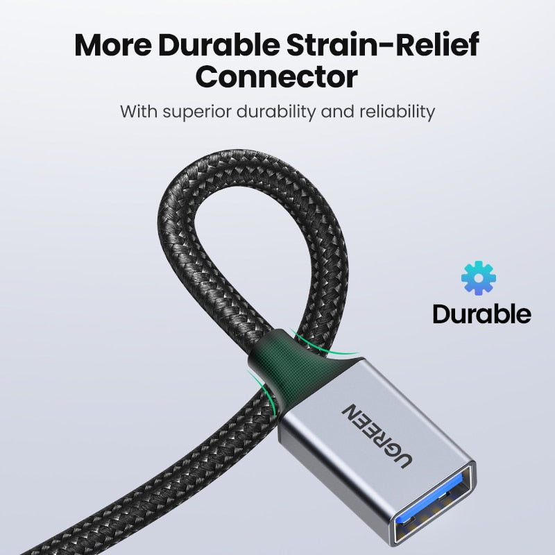 UGREEN USB 3.0 Extension Cable 5Gbps Male to Female Extender for Flash Drive, HDD, PS4, Smart TV eprolo
