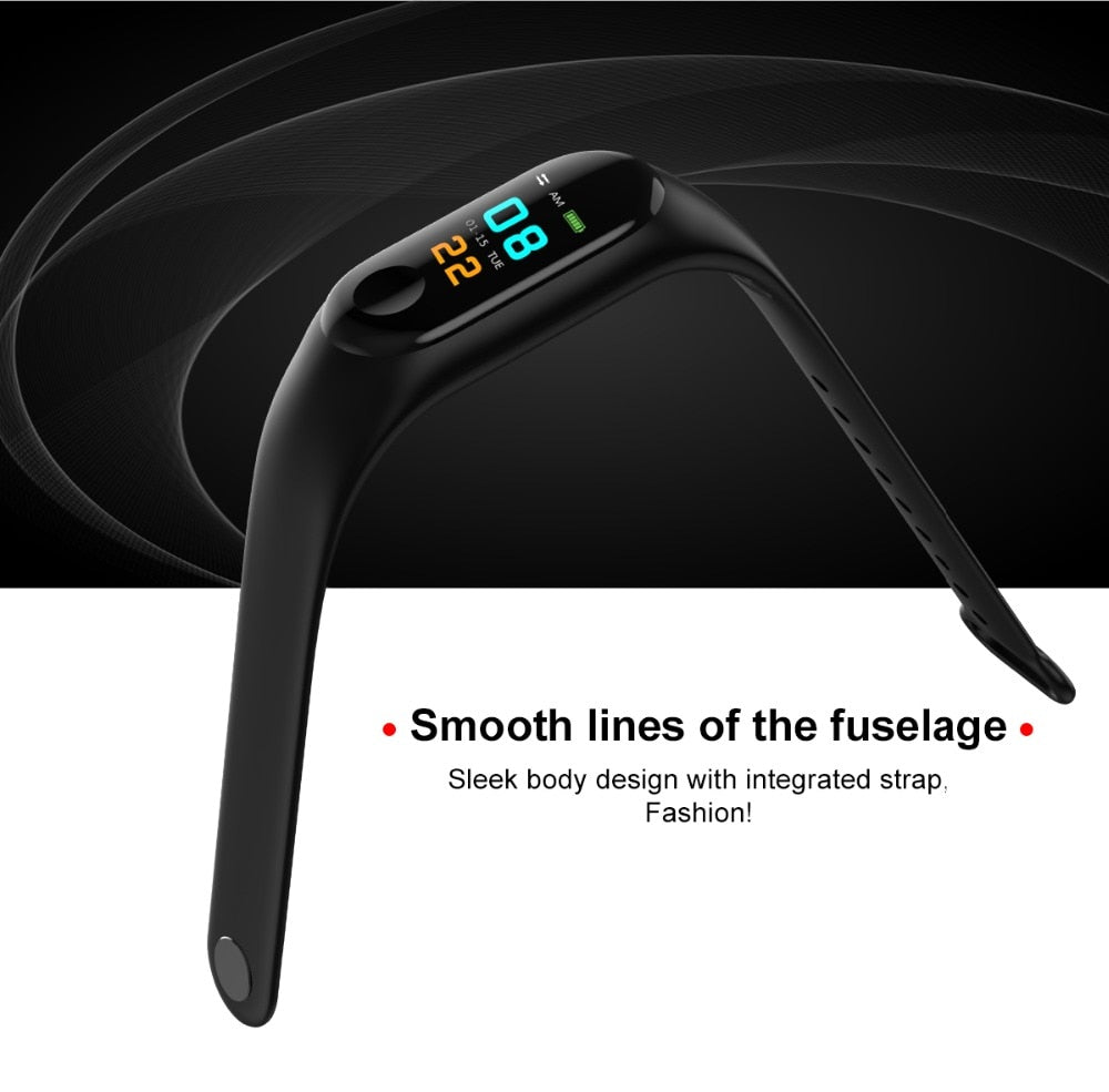 M3 Sports Smartwatch, Heart Rate & Blood Pressure Monitor, Fitness Tracker eprolo