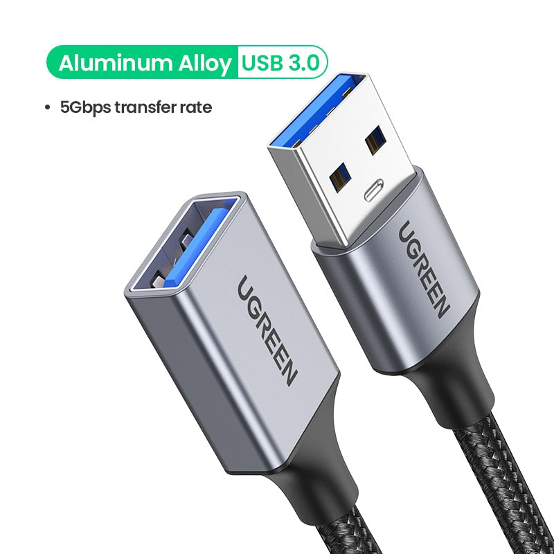 UGREEN USB 3.0 Extension Cable 5Gbps Male to Female Extender for Flash Drive, HDD, PS4, Smart TV eprolo
