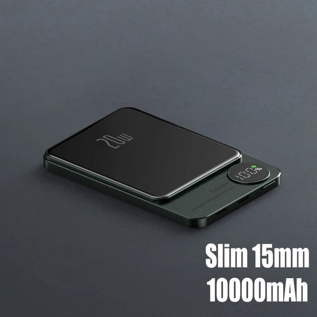 Q9 2-in-1 Magnetic Power Bank Charger 10000mAh MagSafe PD20W Wireless 15W Fast Charging eprolo
