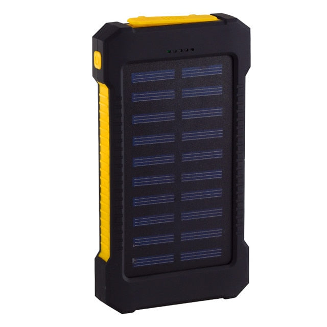 LED Solar Power Bank 20000mAh, Dual USB Ports, Waterproof, for Smartphones eprolo